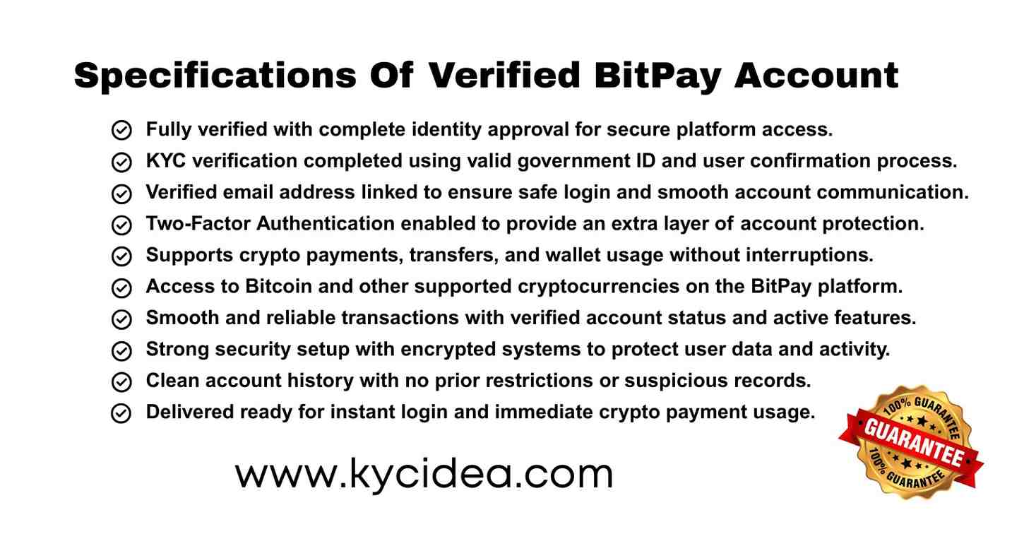 Buy Verified BitPay Accounts