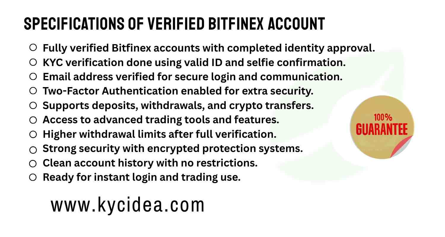 Buy Verified Bitfinex Accounts