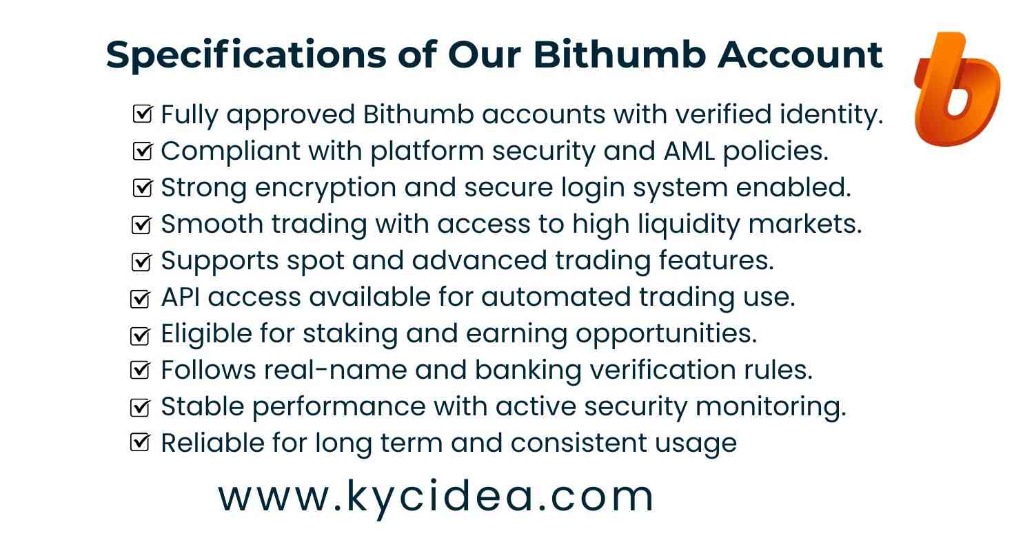 Buy Verified Bithumb Accounts