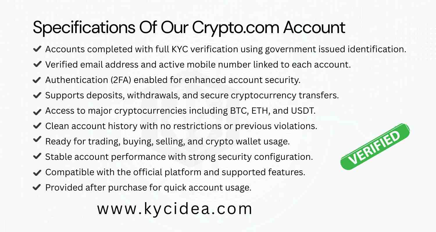 Buy Verified Crypto.com Accounts