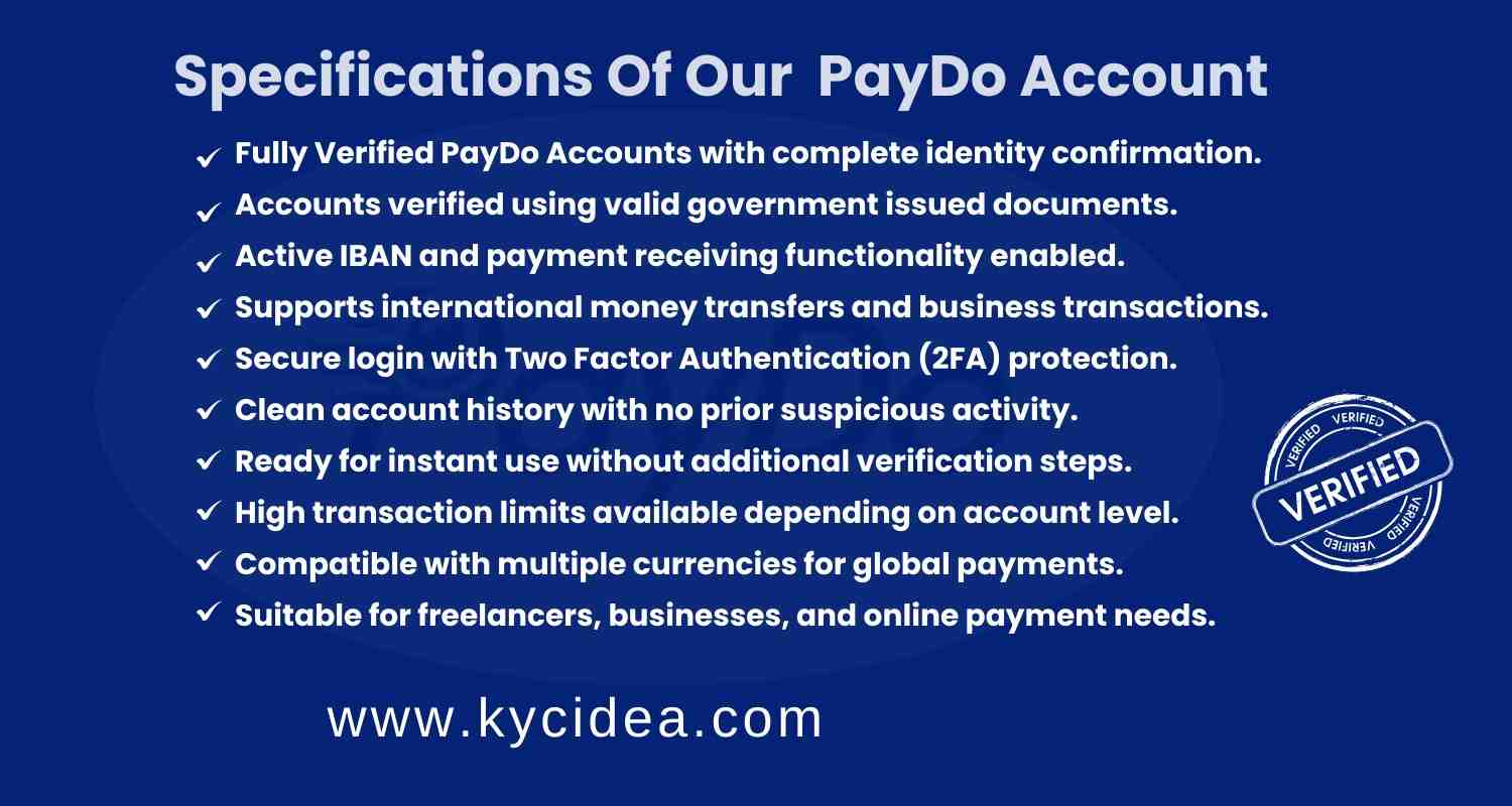 Buy Verified PayDo Accounts