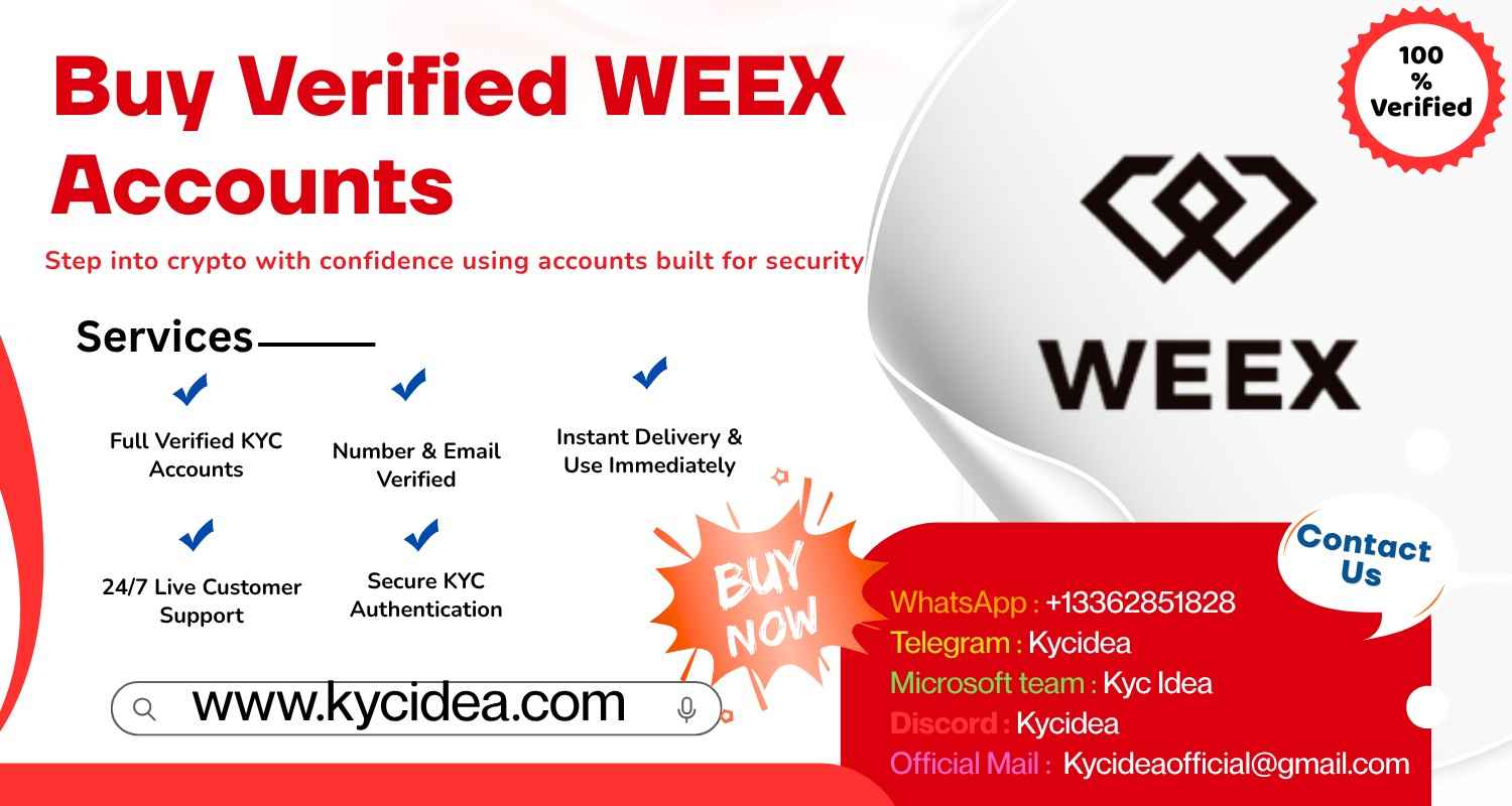 Buy Verified WEEX Accounts