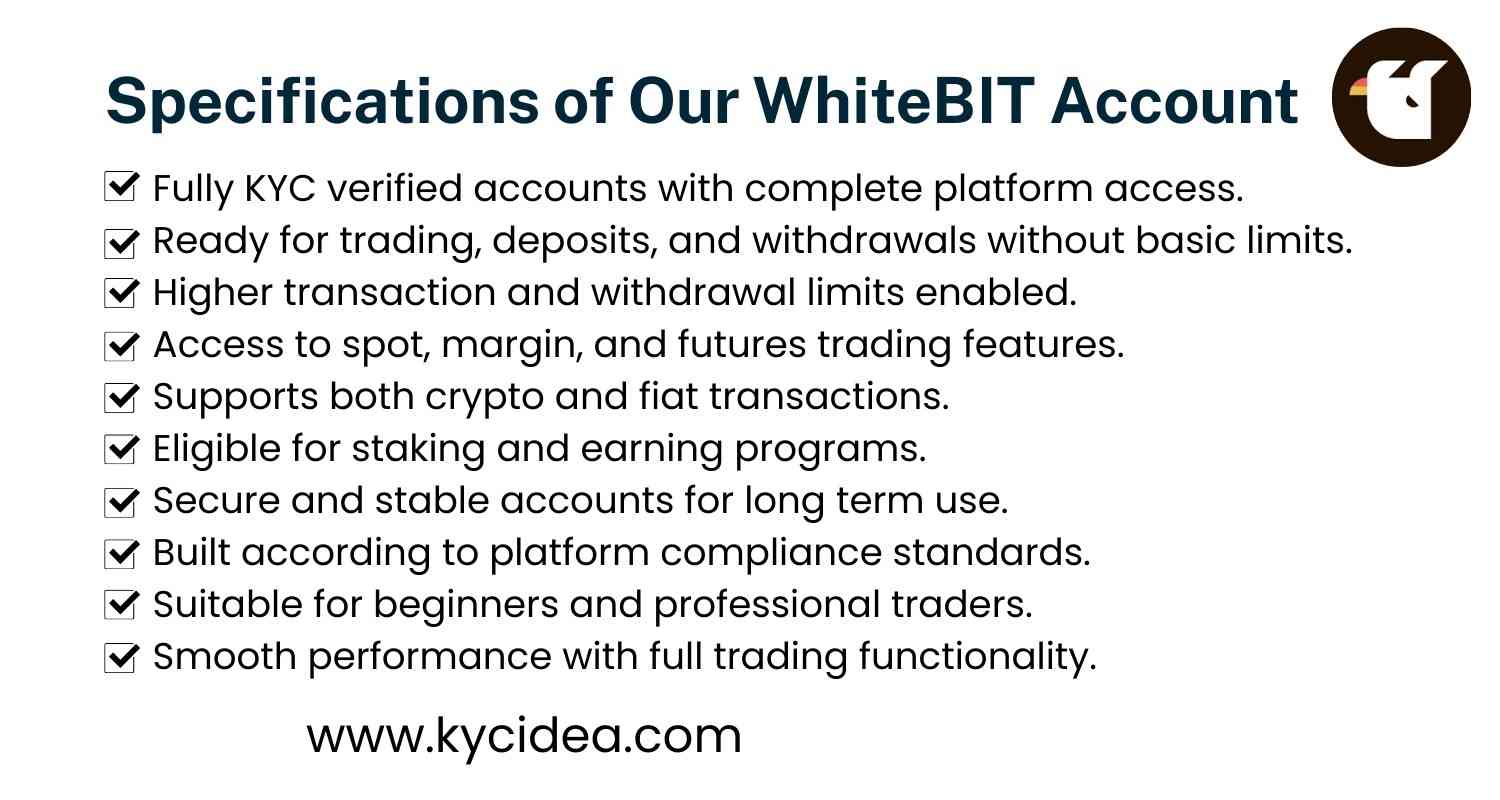 Buy Verified WhiteBIT Accounts