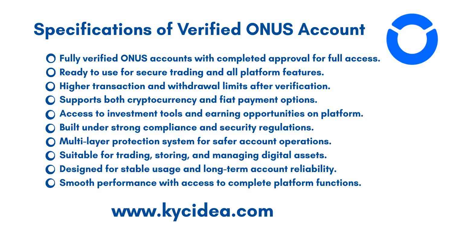 Buy Verified ONUS Accounts