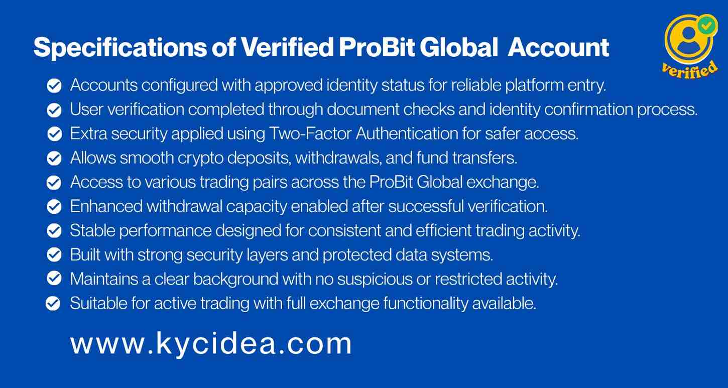 Buy Verified ProBit Global Accounts